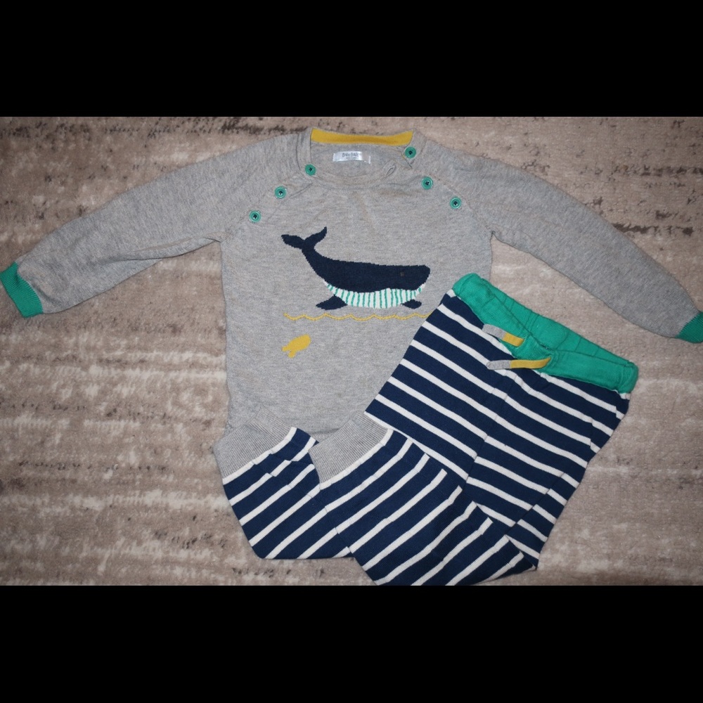 Baby Boden Whale Outfit